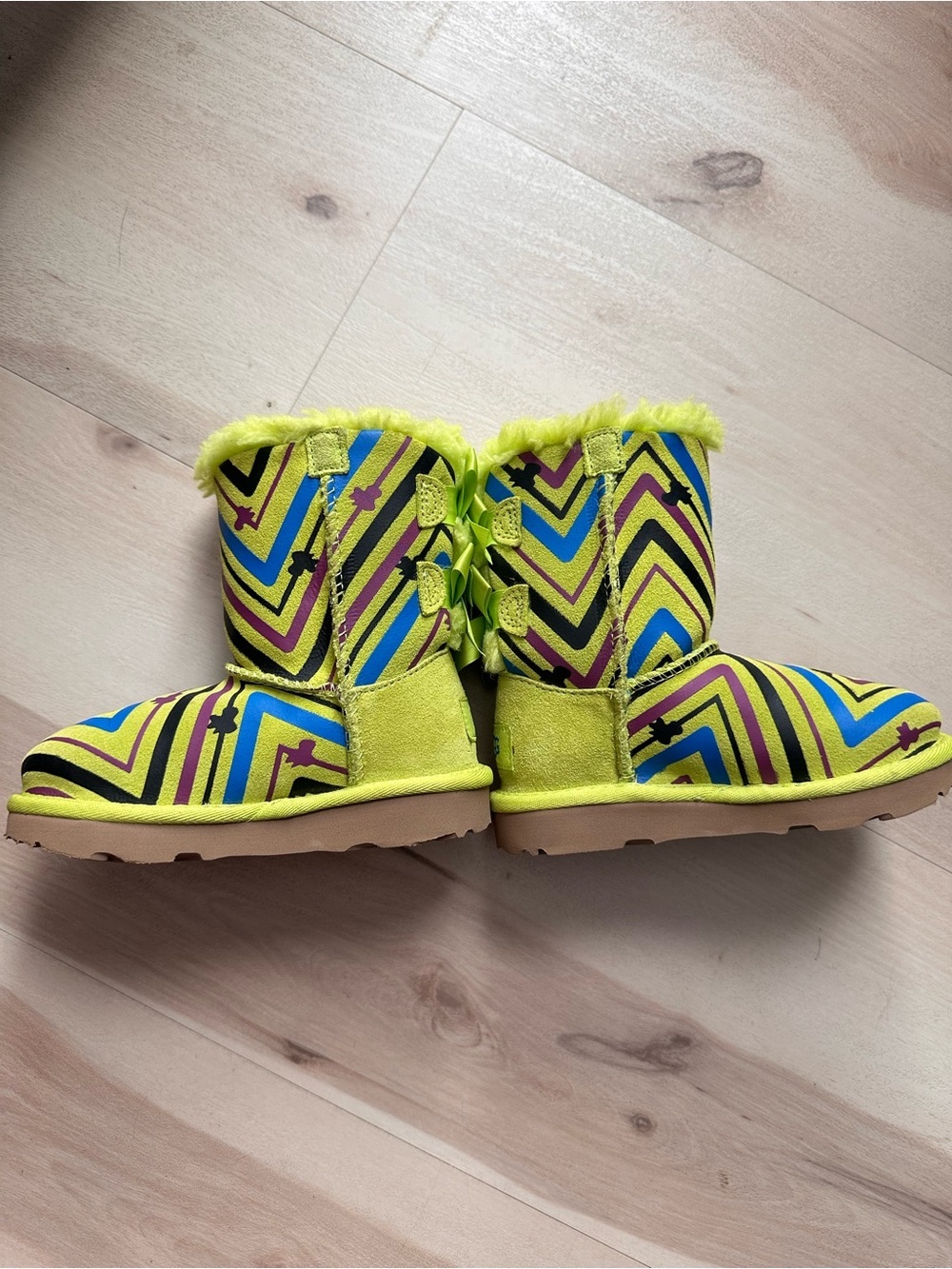 UGG Australia Toddler Bailey Bow II Galactic Print Boots Size 9 - Picture 9 of 14